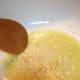 Saute the garlic in the olive oil.