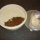 Carefully removing the congealed fat from the chilled beef stock