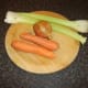Basic vegetables for making beef stock