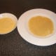 Beaten egg and breadcrumbs