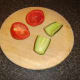 Deseeding tomato and cucumber for salsa