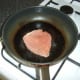 Frying the sandwich steak