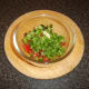 Combining salsa ingredients