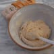Bread dough: once all the water has been incorporated.