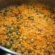 The completed rice and pigeon beans.