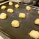 Roll the cookie mixture into balls and place on baking tray.