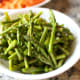 Cut the asparagus.