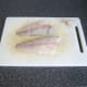 Sea bream fillets have been pinboned