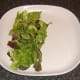 Salad leaf bed for sea bream fillets