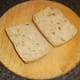 Onion ciabatta cut for toasting