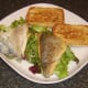 Crisp skin peels easily from fried sea bream fillets