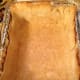 After baking, remove the parchment paper and it's contents. Your crust is now ready for the filling.