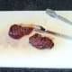 Griddled kangaroo steaks are left to rest