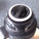 Lid is screwed on to vacuum flask