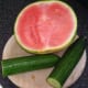 Watermelon and cucumber
