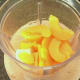 Bananas and peaches ready for blitzing