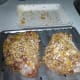 Close up of Oat Breaded Chicken Breasts In the Oven