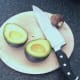 Stone removed from avocado