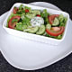 Simple salad and garlic mayo