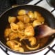Sauteing potatoes and onion