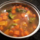After 10 minutes, add the chopped broccoli.
