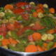 Add water to the pan.