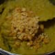 Step two: Stir cook on low fire. Add jaggery powder when the pulp starts boiling