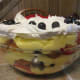 Side view of completed trifle