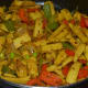 Step five: Sprinkle saunf-pepper powder blend. Thoroughly mix. Baby corn stir-fry is ready to serve.