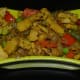Step six: Transfer the stir-fry into a serving bowl. Serve hot as a side dish with a rice main course or pancakes.