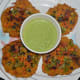 Step six: Serve hot potato pancakes with tomato sauce or green chutney. Enjoy eating them!