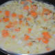 Step 4: Pour corn flour-water mix and boiled corn mix. Boil them for 3 minutes. Add some water to adjust the consistency.