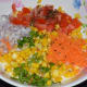 Step four: Add all of the ingredients in a bowl.