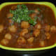 Garnish with remaining chopped coriander leaves. Serve the curry with pancake, poori, chapati, or roti.