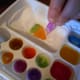 Experimenting with molds and colors.