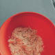 Combine the flour, salt, and margarine.