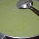 Step nine: Mix once. Turn off the fire. Green peas soup is ready to serve.