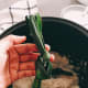 Daun pandan, tied into a knot.