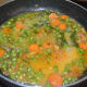 Step seven: Add cornflour-water mixture. Cook till you get the right consistency. Now, green peas and carrot salad is ready to serve.