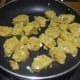 Step 8 (continued): Add chopped dumplings. Gently mix them. Saute and toss till they turn light golden brown and crispy. Turn off the stove.