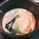 Transfer the pan on the stove. Cook on a medium heat.