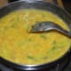 Step eight: Add 2 cups of water. Add remaining salt and sugar. Stir-cook the mix till it starts boiling. Simmer for 3-4 minutes. Turn off the heat.