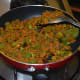 Step seven: Add lemon juice and sugar(optional). Mix well. Turn off the heat.