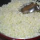 Step two: Saute finely chopped cauliflower florets in some oil for 8 minutes.