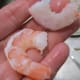 cut each shrimp in half