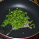 Step two: Saute chopped spinach in butter or oil, for about two minutes. Collect them in a bowl. This is for garnishing the soup.