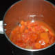 Step five: Grind, adding water little by little to get a smooth puree. Transfer it to the empty pan that you have used earlier.