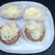 Salt and vinegar crisps on smoked haddock fishcakes
