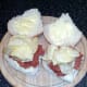Salt and vinegar crisps on spicy tomato corned beef