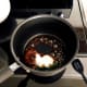 In a pan, throw in palm sugar, water, white granulated sugar, flour, and shredded coconut. Cook until sugar is dissolved.